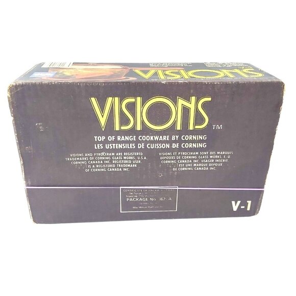 Visions by Corning 1 L Covered Saucepan V1 Original Box with Instructions France - Picture 6 of 16